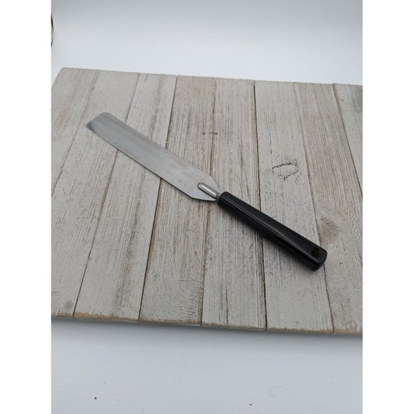 Androck Black Handle Icing Spreader #2 Dessert Spatula 11 1/4" - Picture 6 of 8